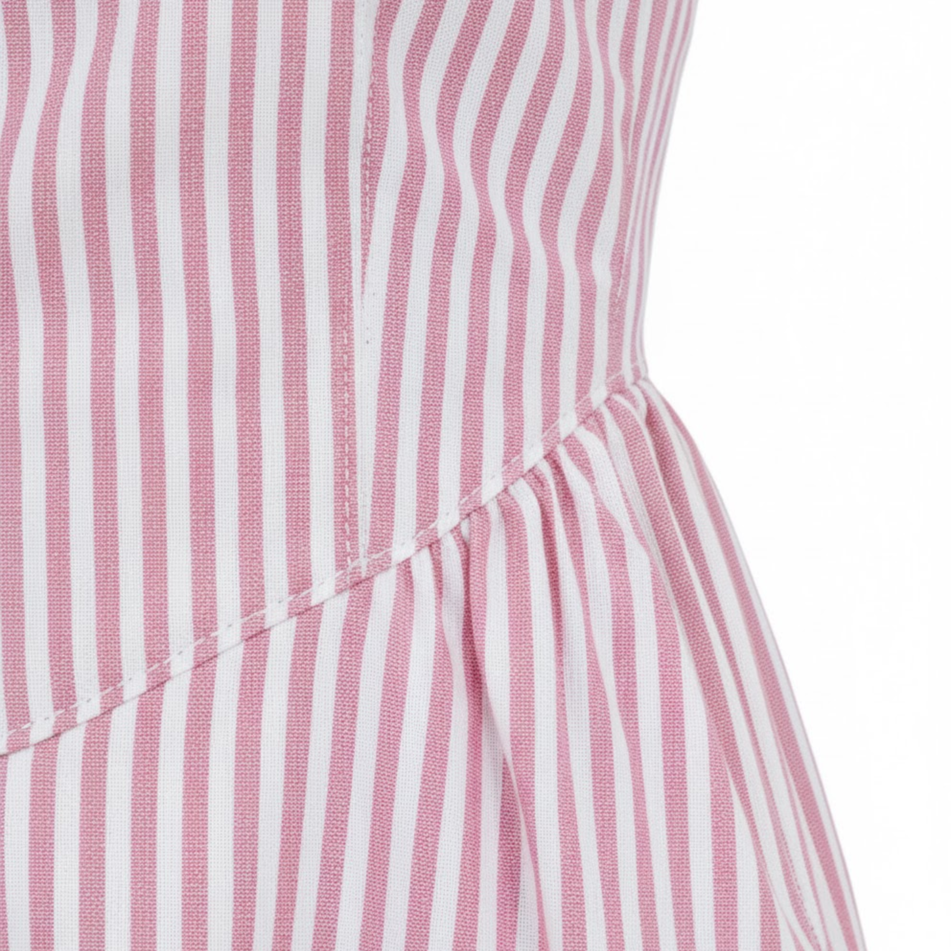 Women's Sleeveless Striped Maxi Dress – High Neck Summer Dress