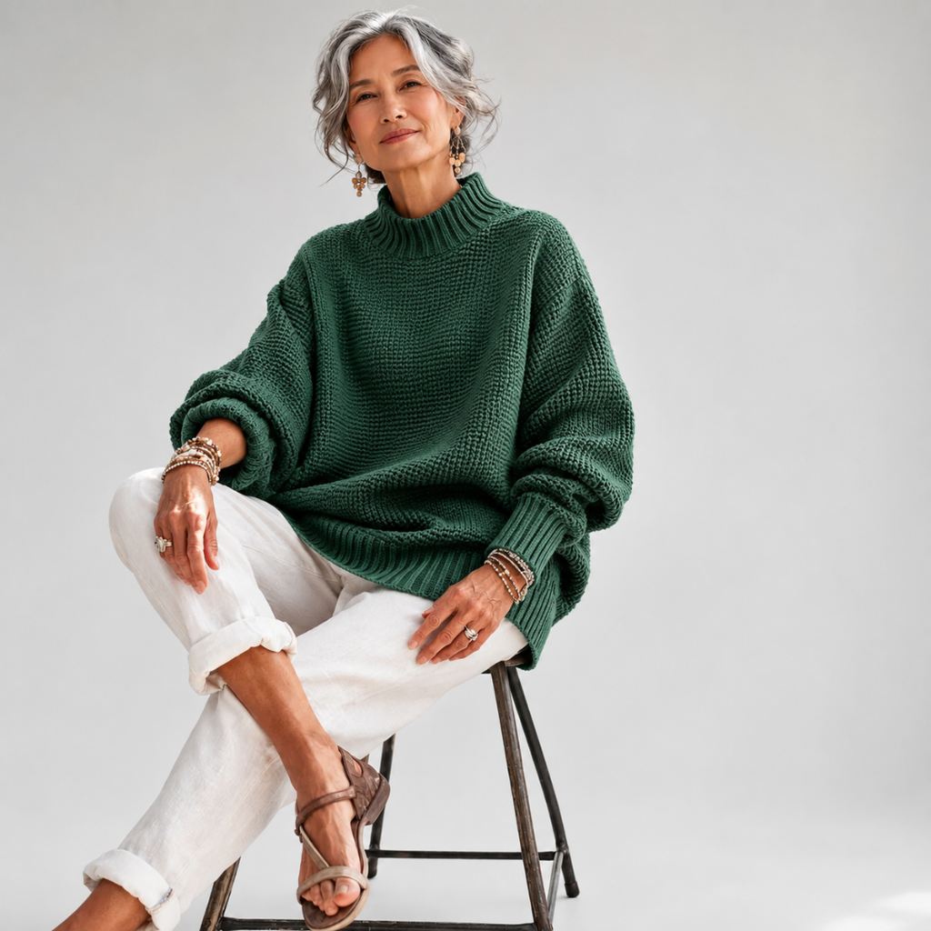 Relaxed Knit Sweater - Soft and Easy