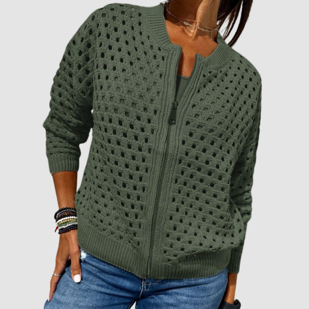 Women's Premium Knit Cardigan - Soft Textured Everyday Layer