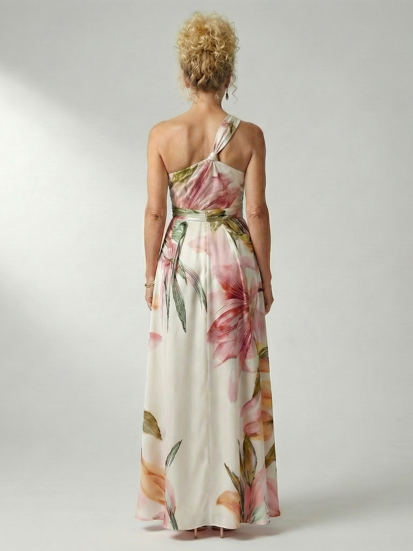 Women's Light Floral Maxi Dress - Soft Flowing Holiday Style