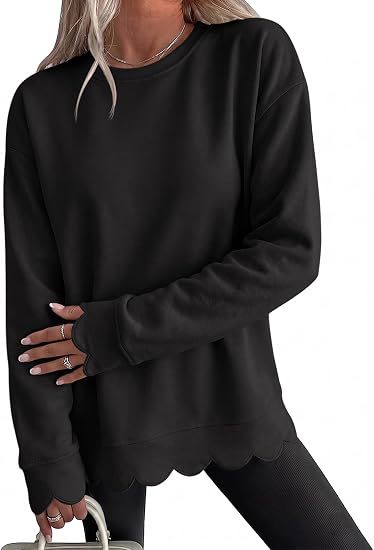 Round-Neck Pullover Sweatshirt - Casual and Soft