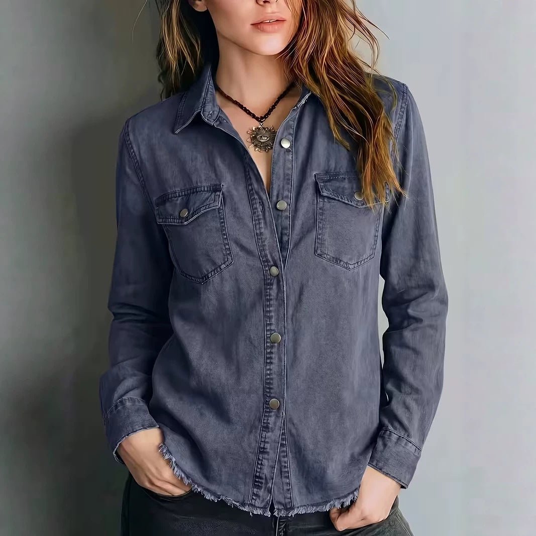Western Fringe Long-Sleeve Shirt - Retro and Original