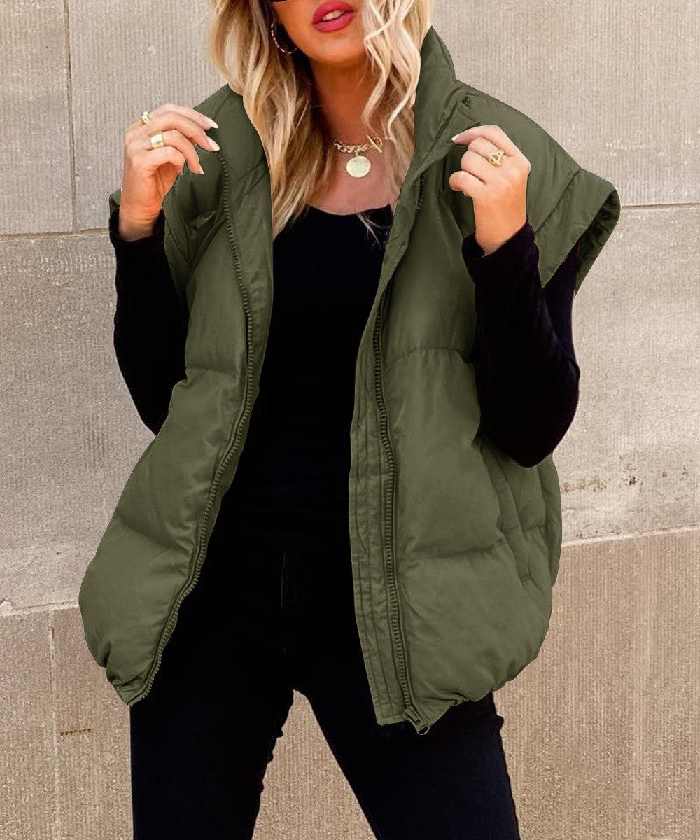 Oversized Puffer Vest - Warm and Easy