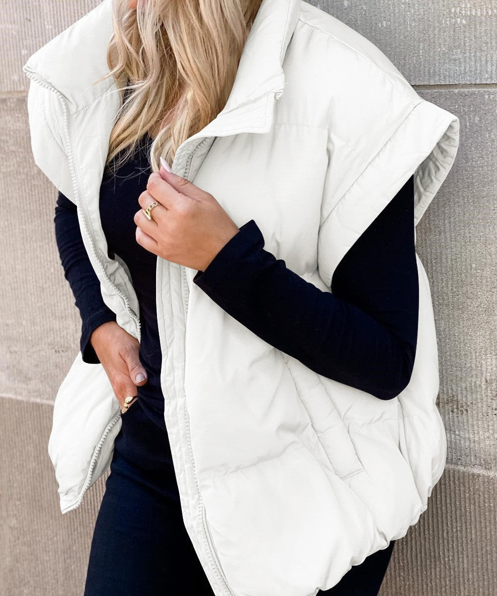 Oversized Puffer Vest - Warm and Easy
