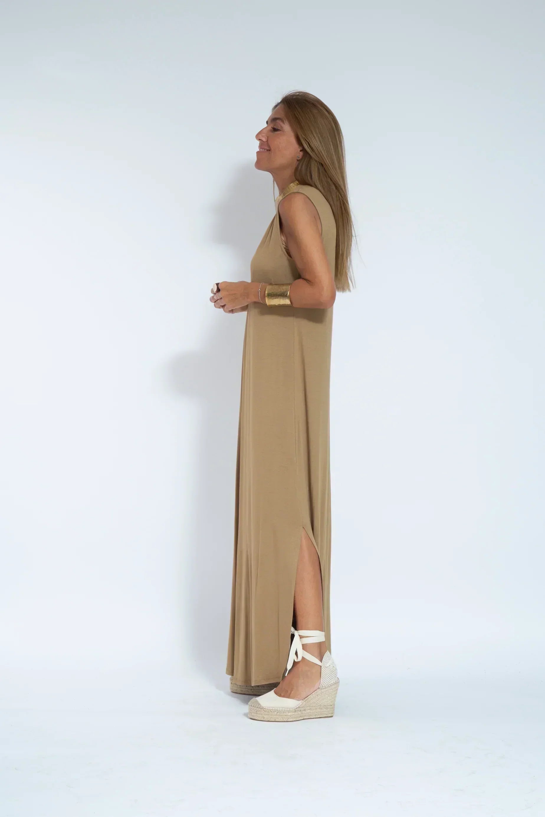 Eleanore Women’s Slimming Dress with Cardigan – Elegant Comfortable Casual Style