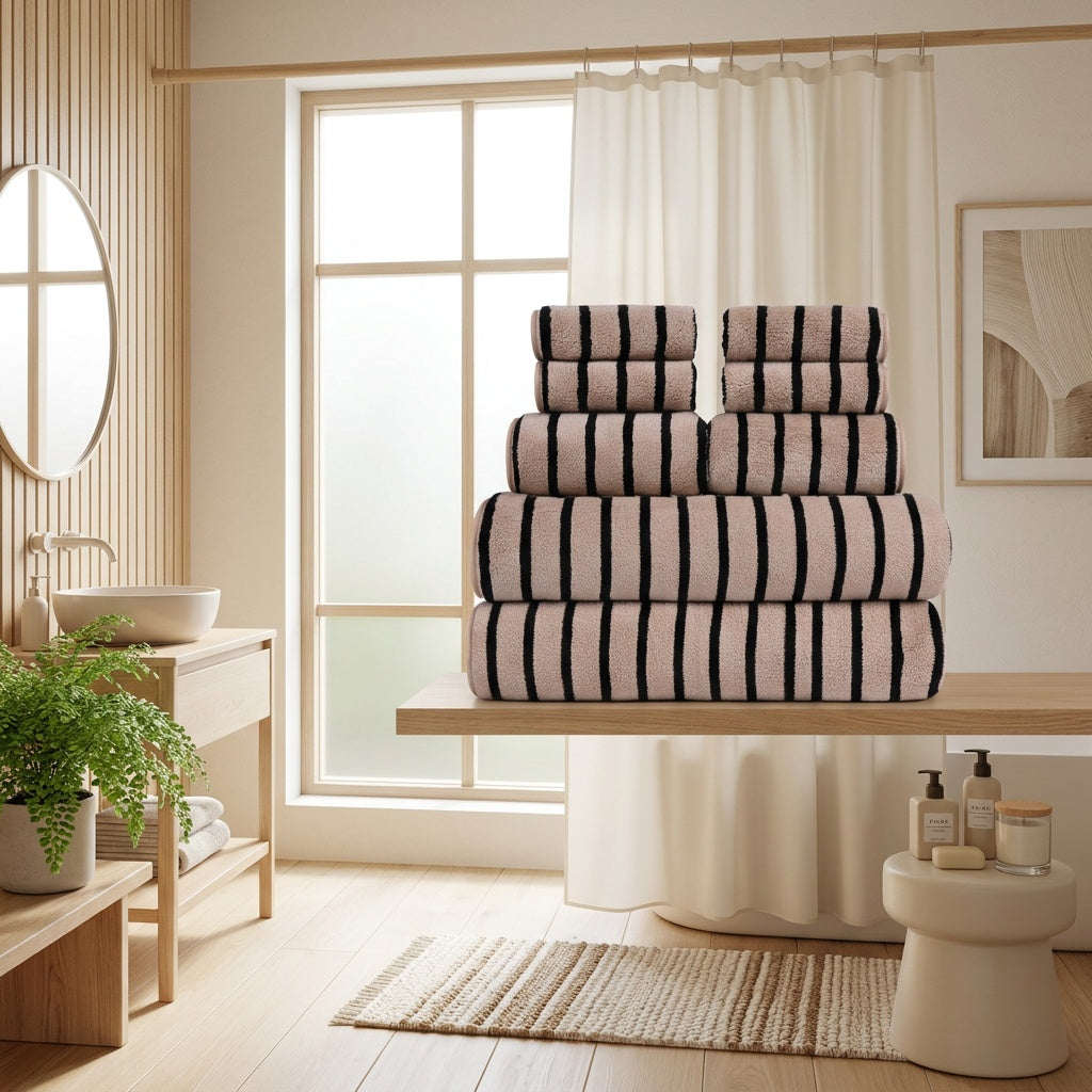 Ultra-Soft Coral Towel Set - Quick-Drying Absorbent Home Towels