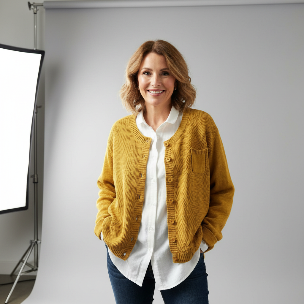 Women's Cozy Knit Cardigan - Soft Warm Everyday Layer