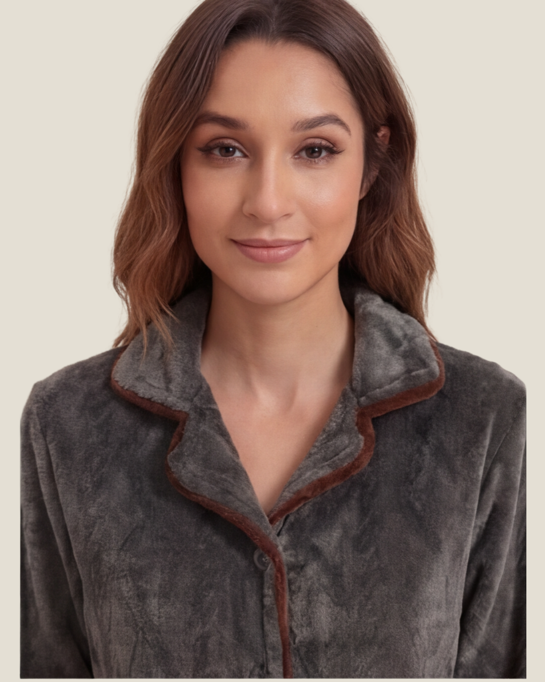 Comfortabele flanellen pyjama voor dames – stijlvolle, dikke loungewear set