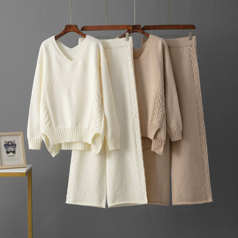 Western Wide-Leg Pants Two-Piece Set - Easy and Styled