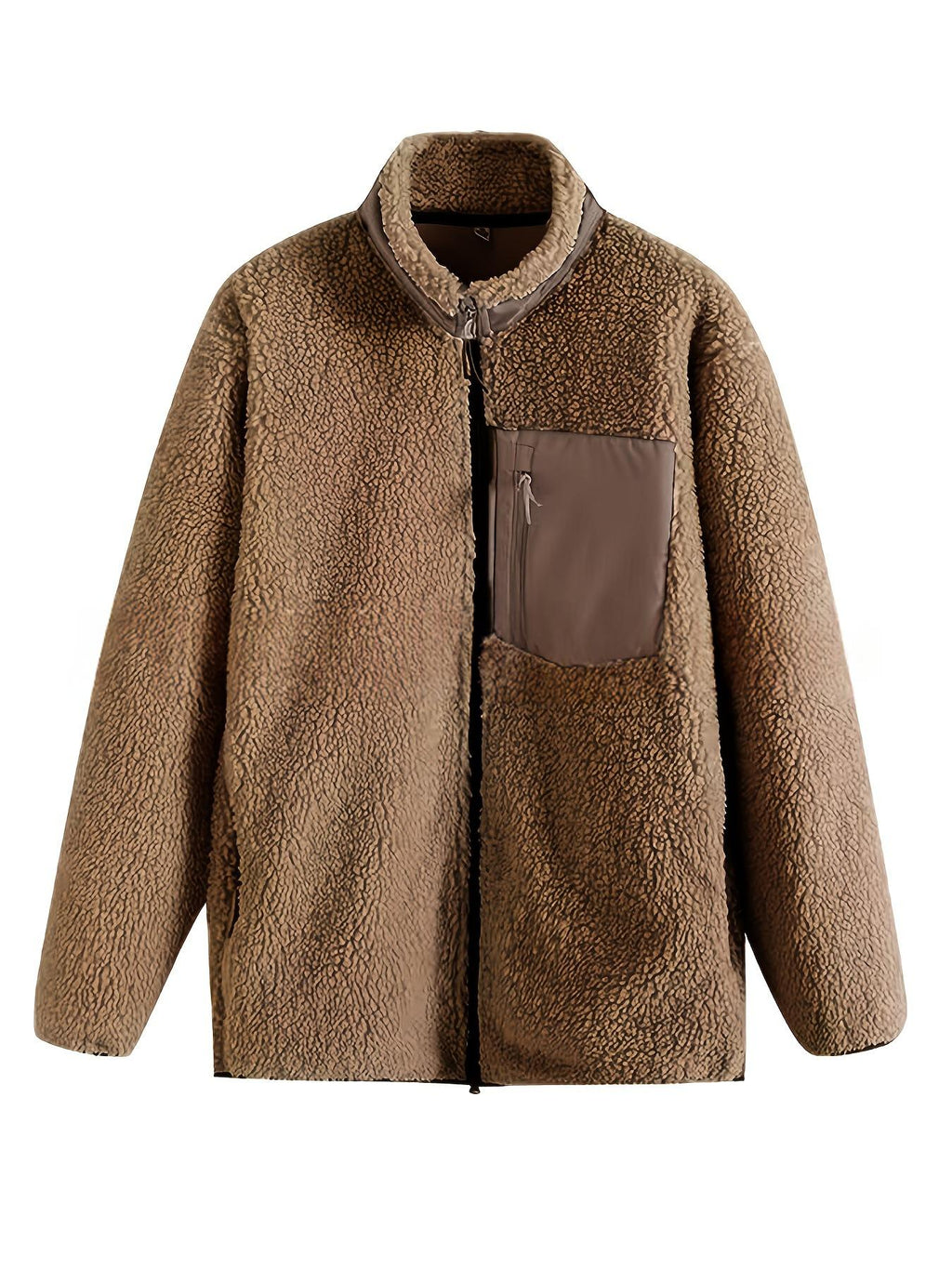 Zippered Fleece Jacket - Casual and Warm