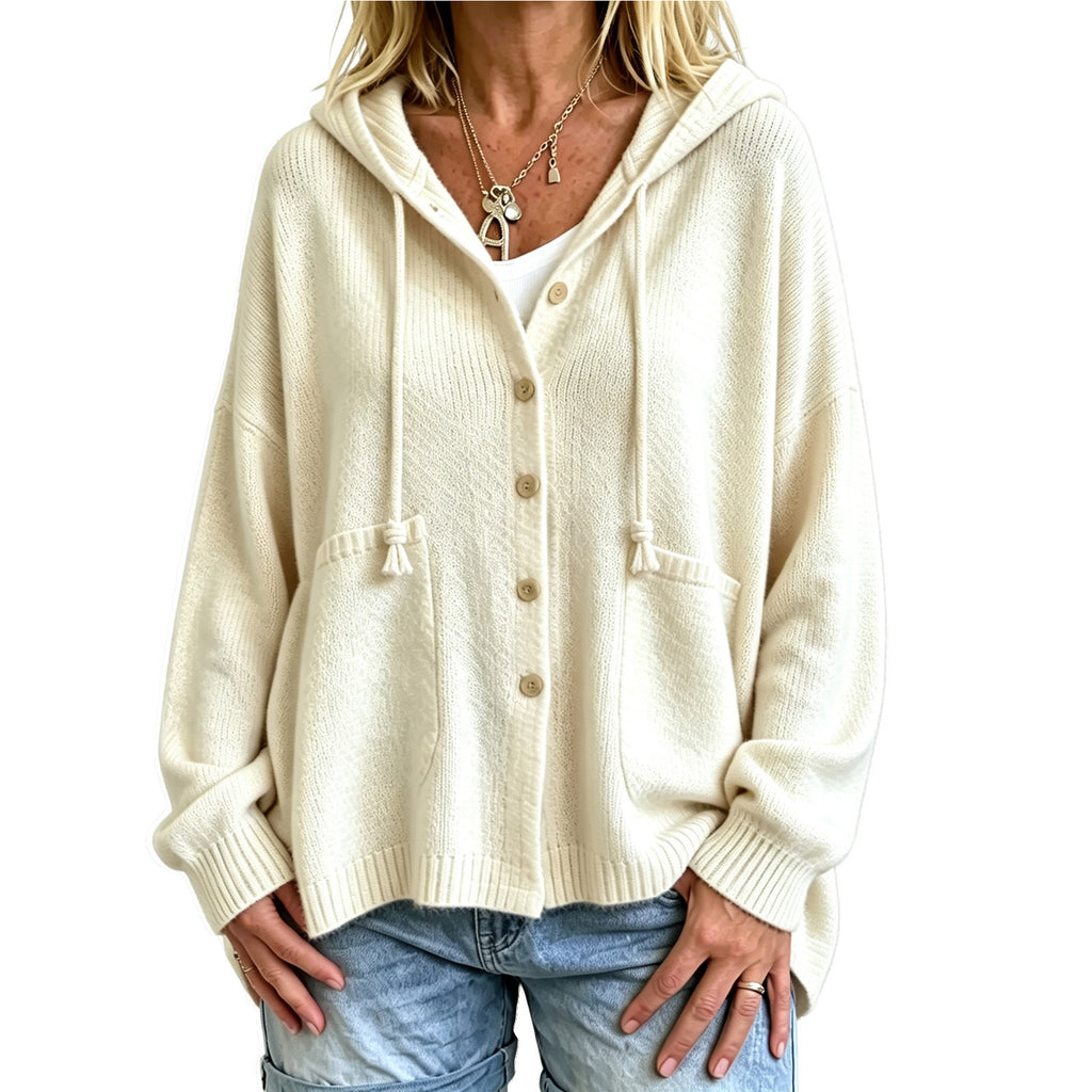 Cropped Hooded Top With Drawstring - Sporty and Casual