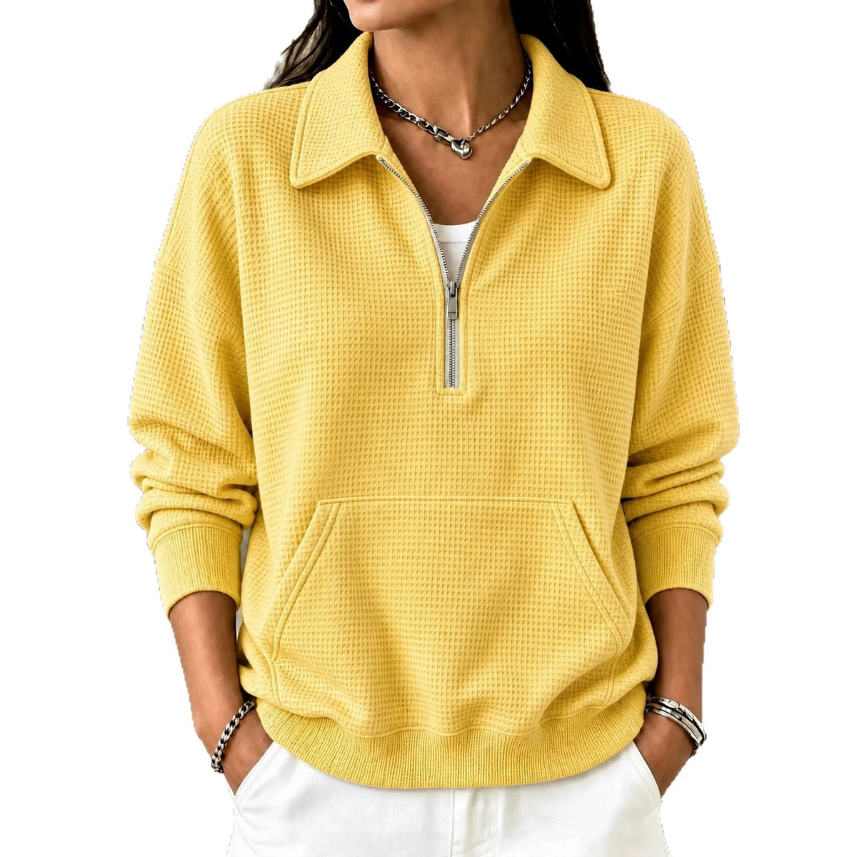 Loose-Fit Casual Pullover Top - Easy and Soft