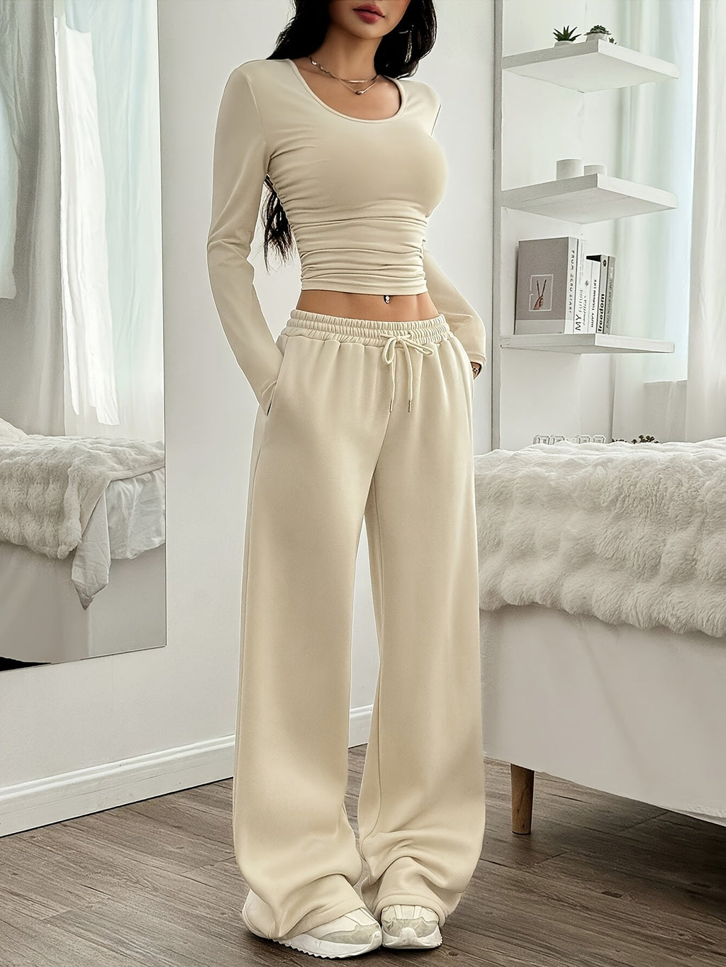 Loungeset | Taille met trekkoord | Comfortabele kleding voor elke dag