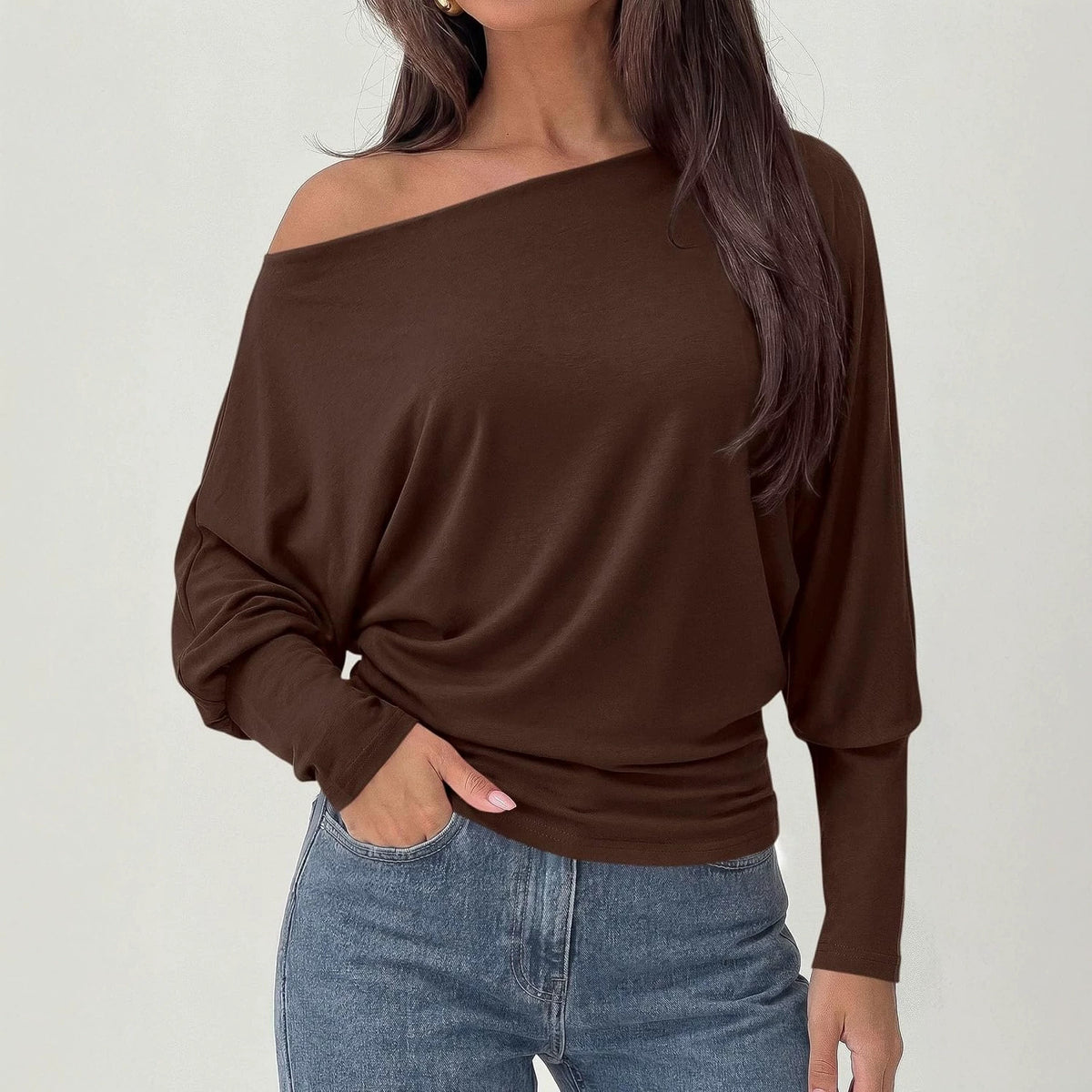 Batwing-Sleeve Base Layer Top - Versatile and Soft
