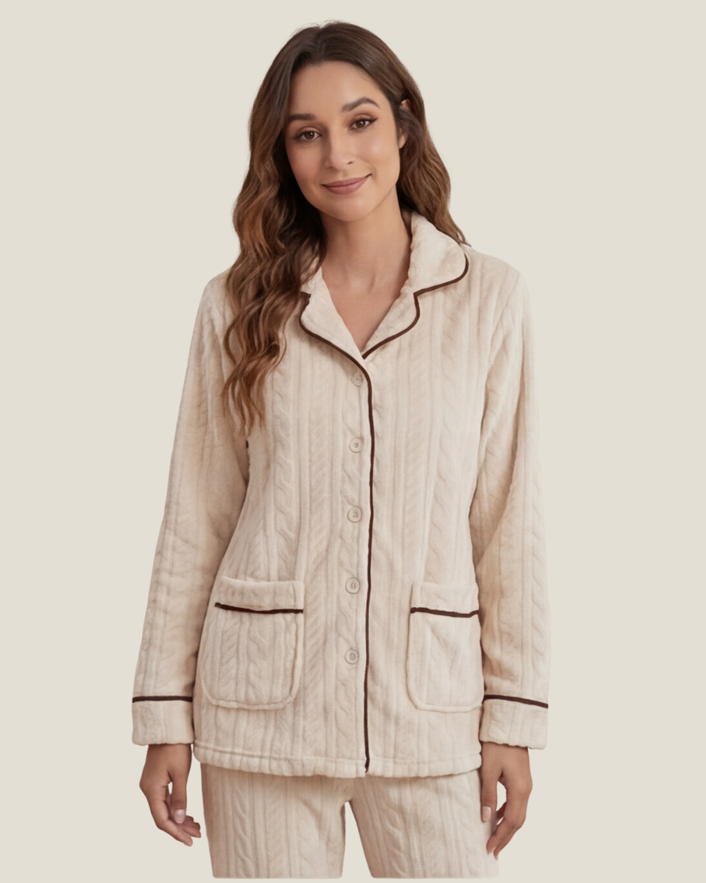 Women’s Cozy Flannel Pajamas – Stylish Thick Loungewear Set