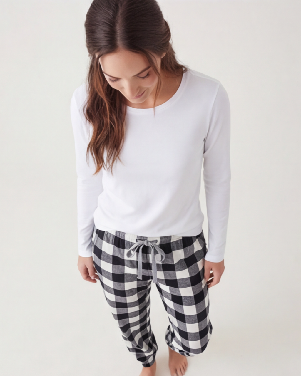 Women’s Cozy Flannel Pajama Pants – Plaid Thickened Autumn and Winter Plus Size