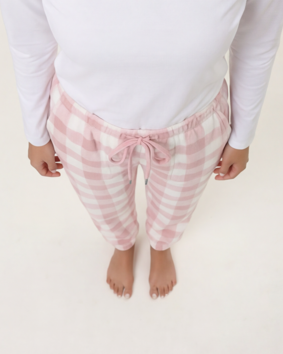 Comfortabele flanellen pyjamabroek voor dames – geruit, verdikt, herfst en winter, plus size