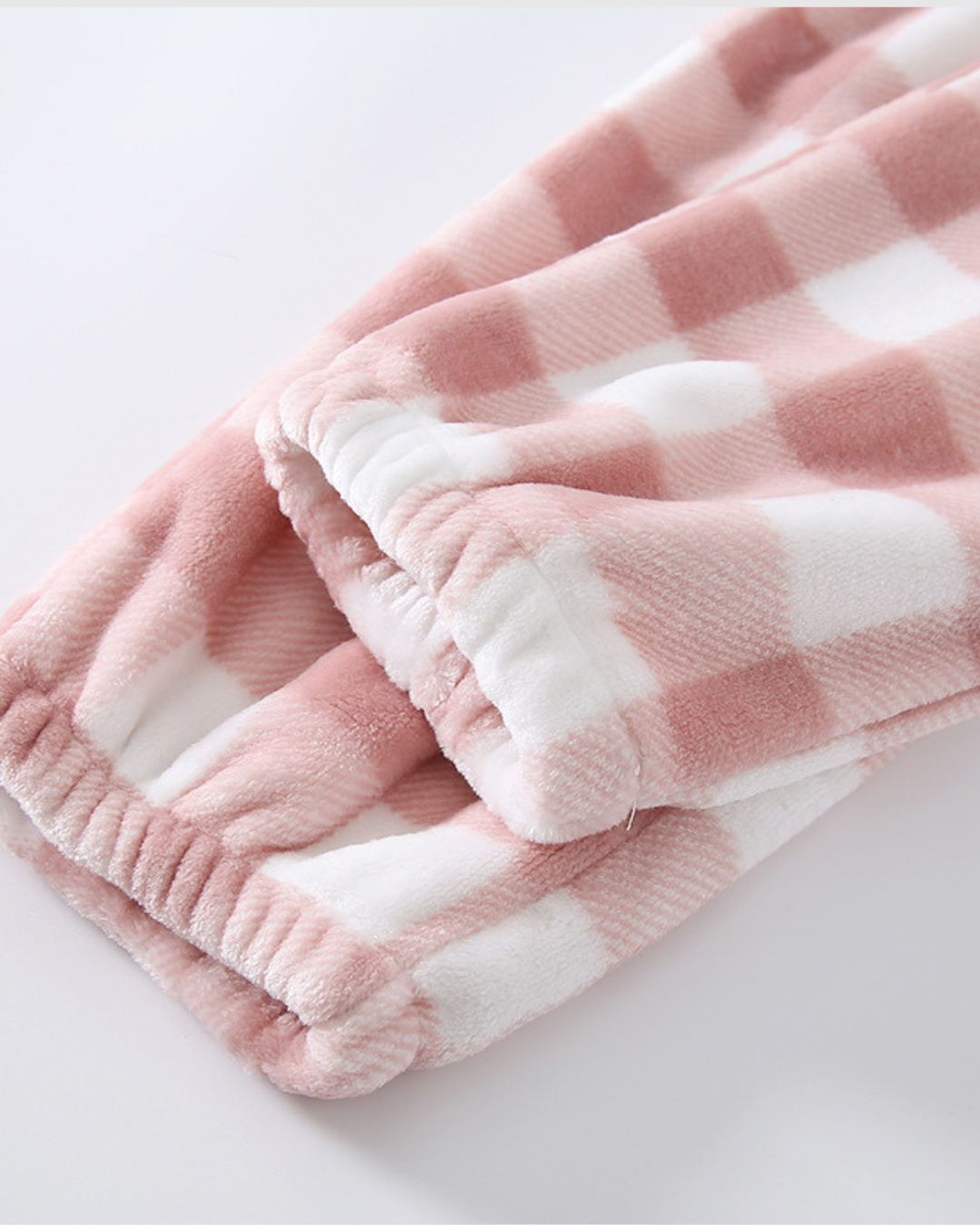 Comfortabele flanellen pyjamabroek voor dames – geruit, verdikt, herfst en winter, plus size