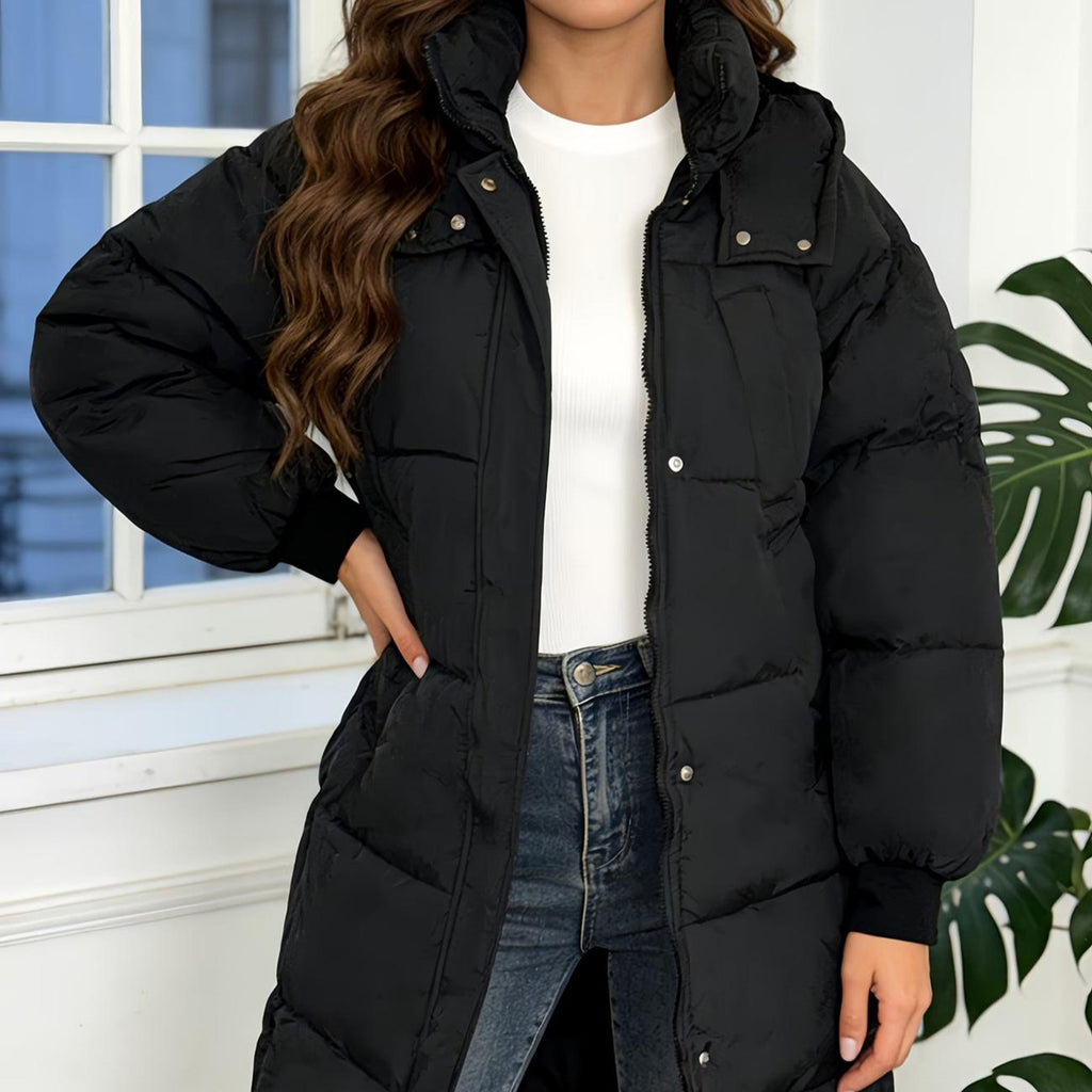 Long Loose Cotton Coat - Warm and Easy