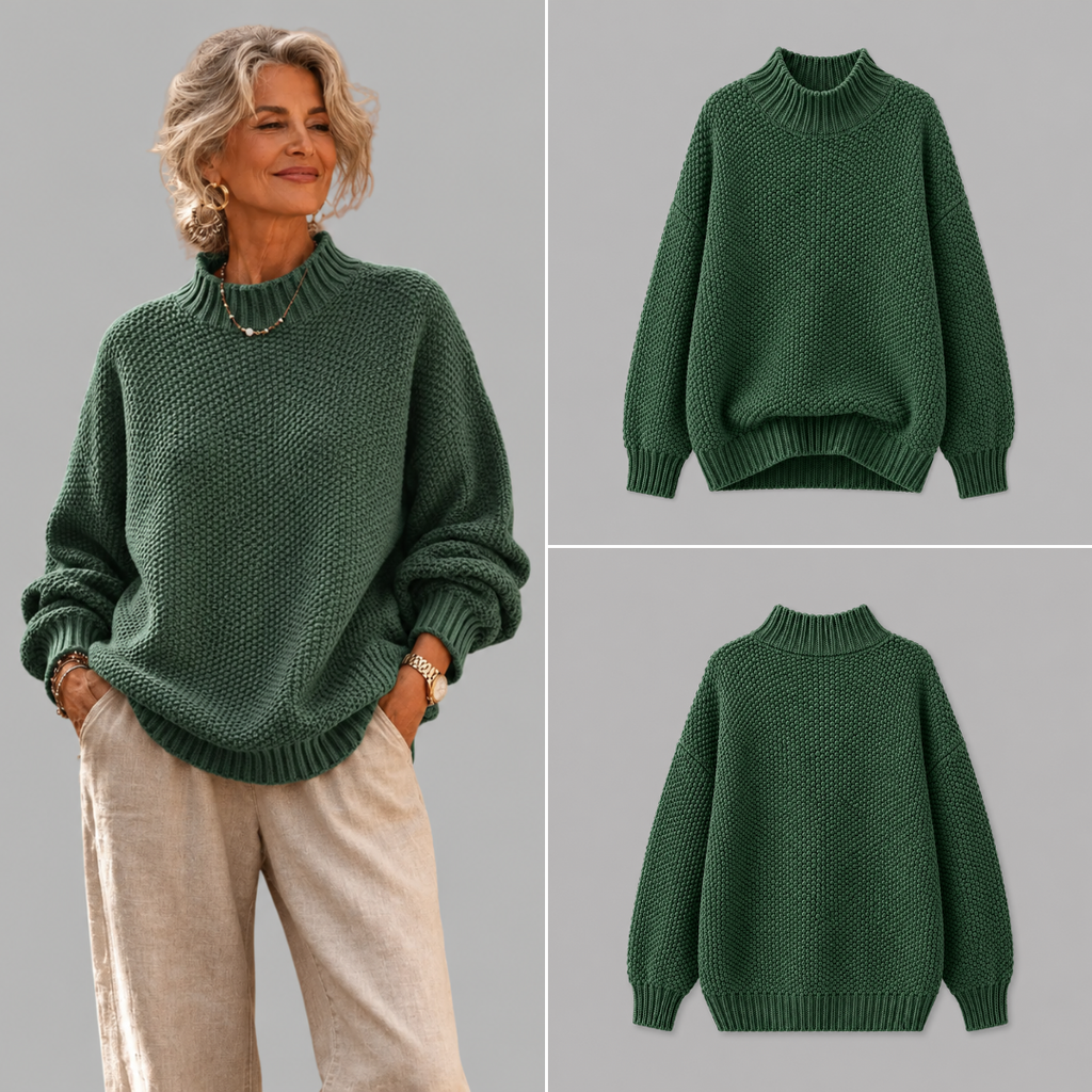 Relaxed Knit Sweater - Soft and Easy