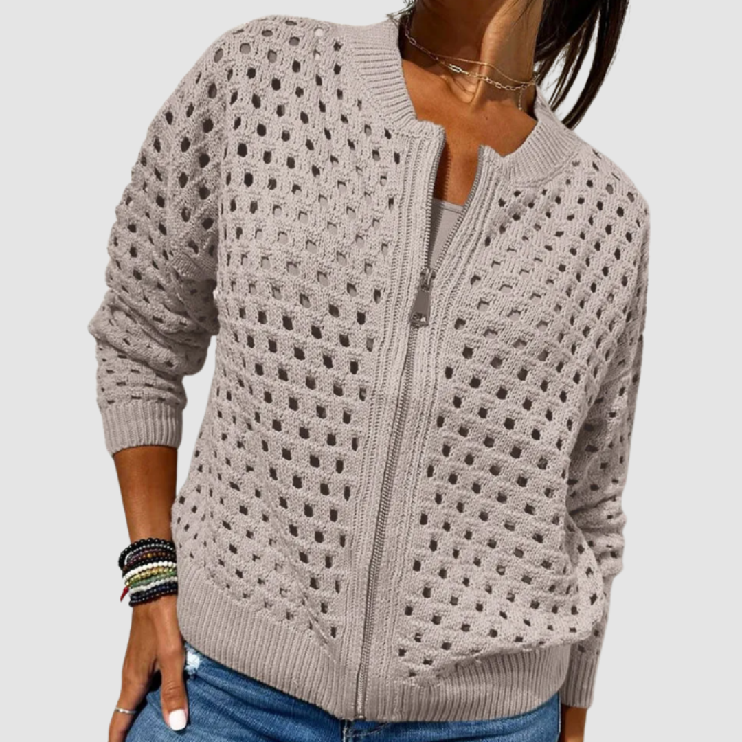 Women's Premium Knit Cardigan - Soft Textured Everyday Layer