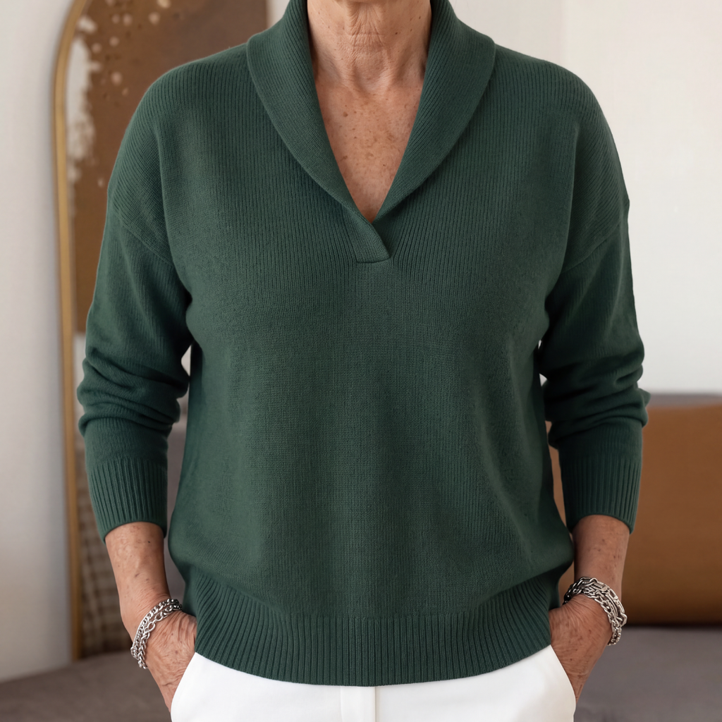 Clarissa V-Neck Jumper - Flattering and Comfortable