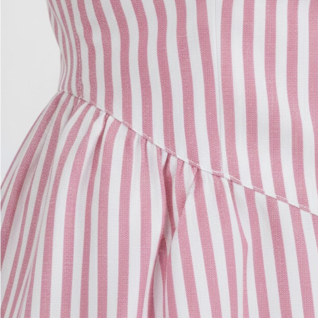 Women's Sleeveless Striped Maxi Dress – High Neck Summer Dress