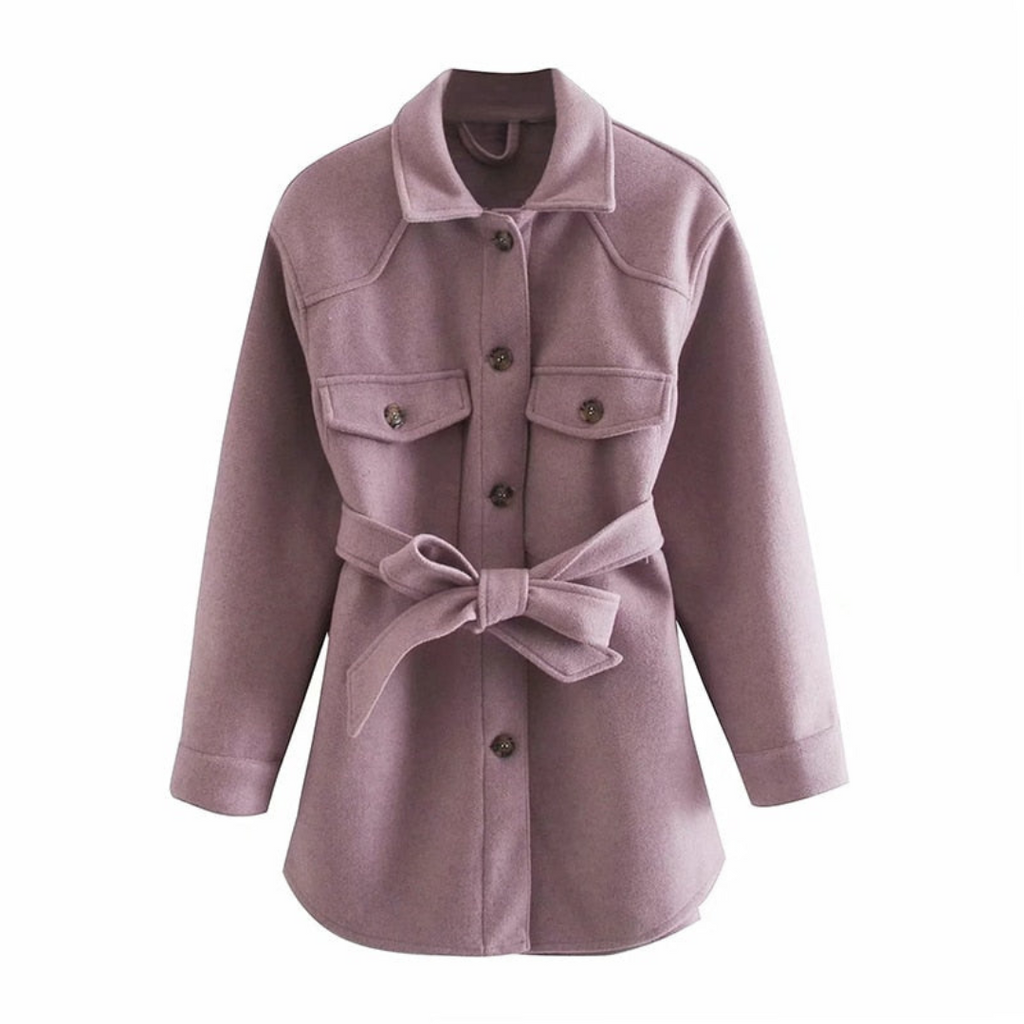 Women's Long Winter Coat - Elegant Warm Everyday Outerwear