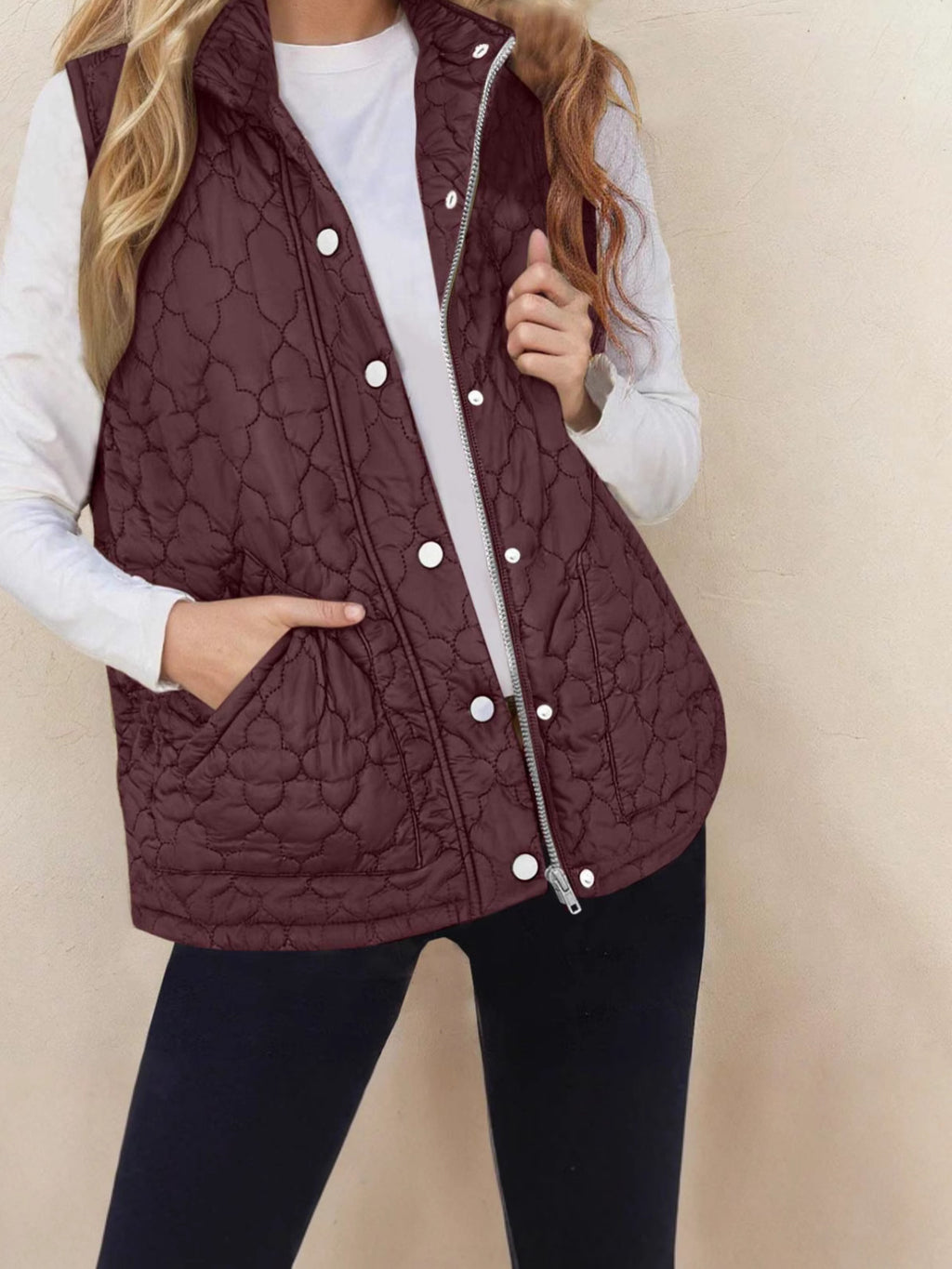 Women’s Quilted Sleeveless Vest – Warm Practical Outerwear