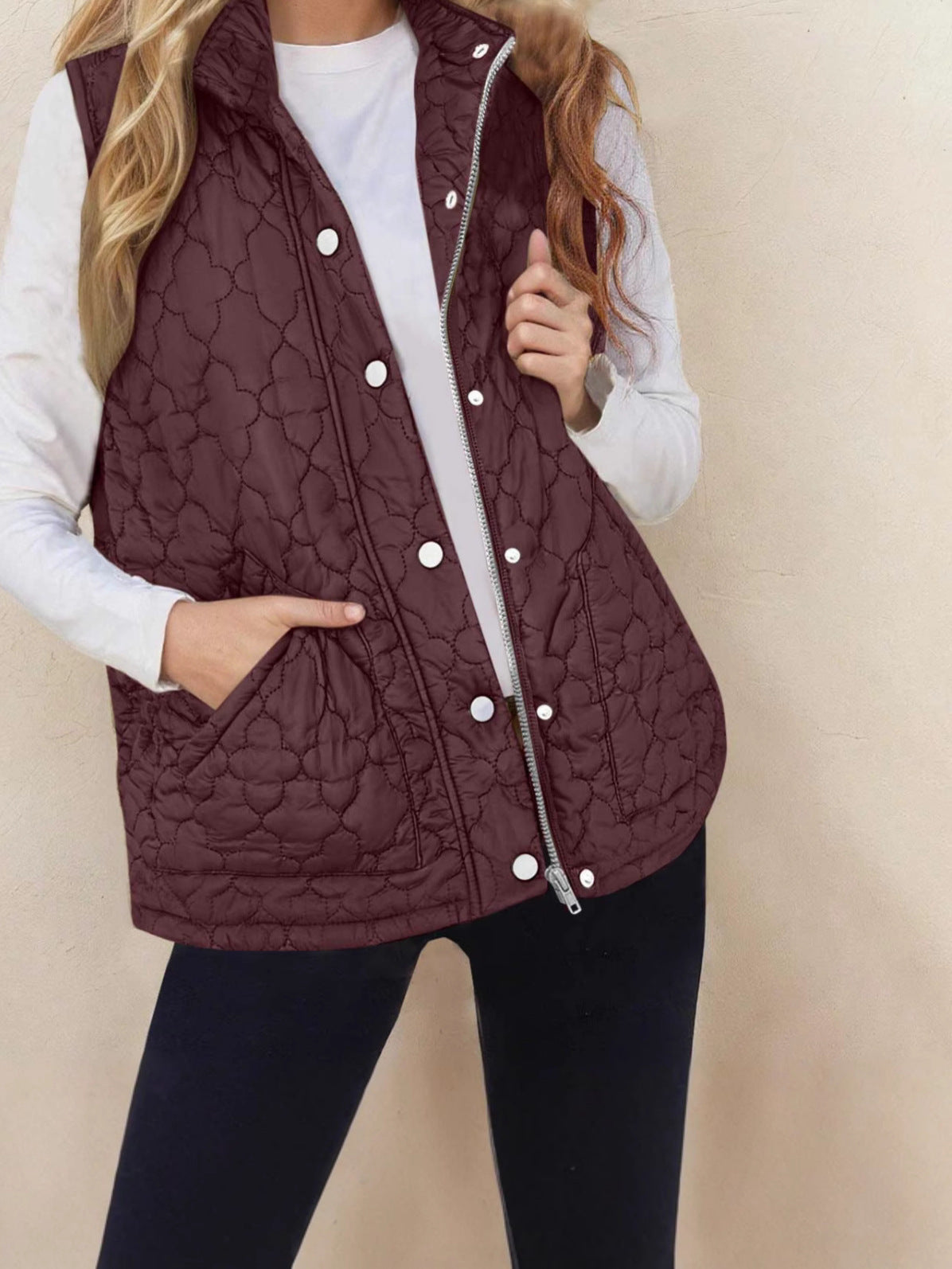 Women’s Quilted Sleeveless Vest – Warm Practical Outerwear