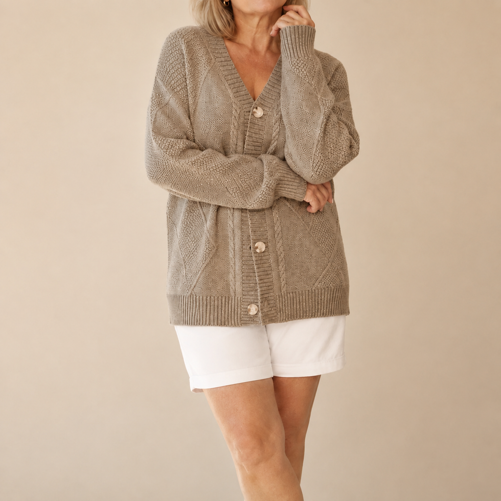 Hester Button Knit Cardigan - Soft and Cozy