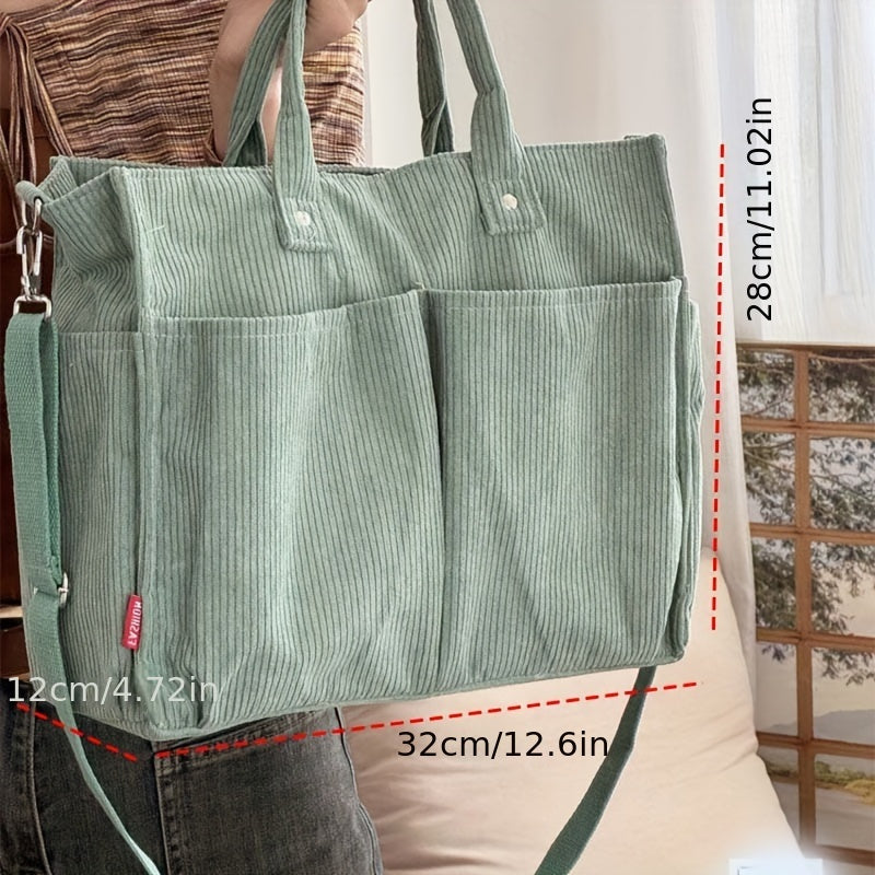 Women’s Structured Tote Bag – Everyday Large Capacity Shoulder Bag
