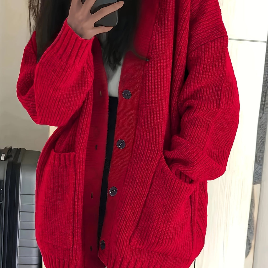 Relaxed Button Cardigan - Soft and Easy