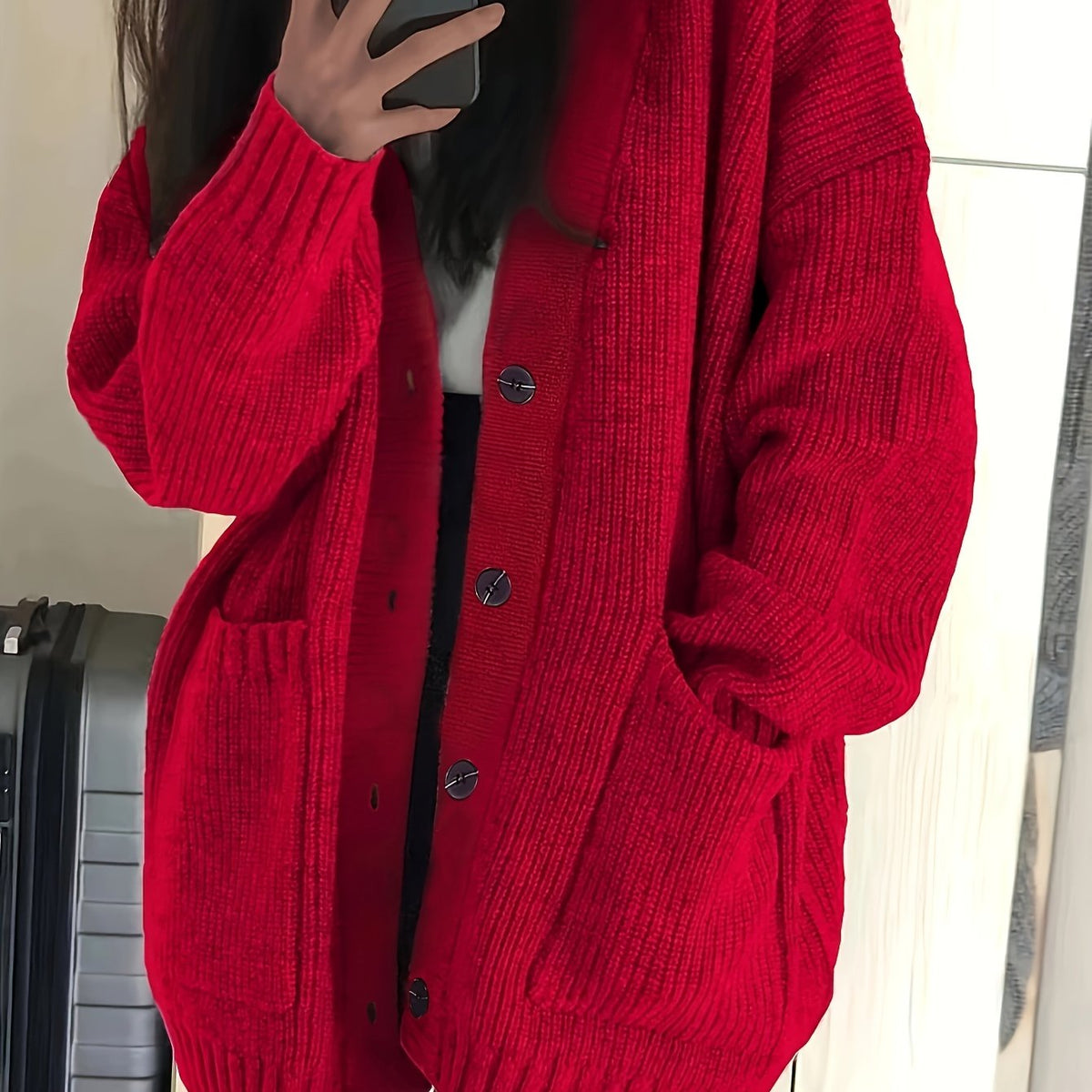 Relaxed Button Cardigan - Soft and Easy