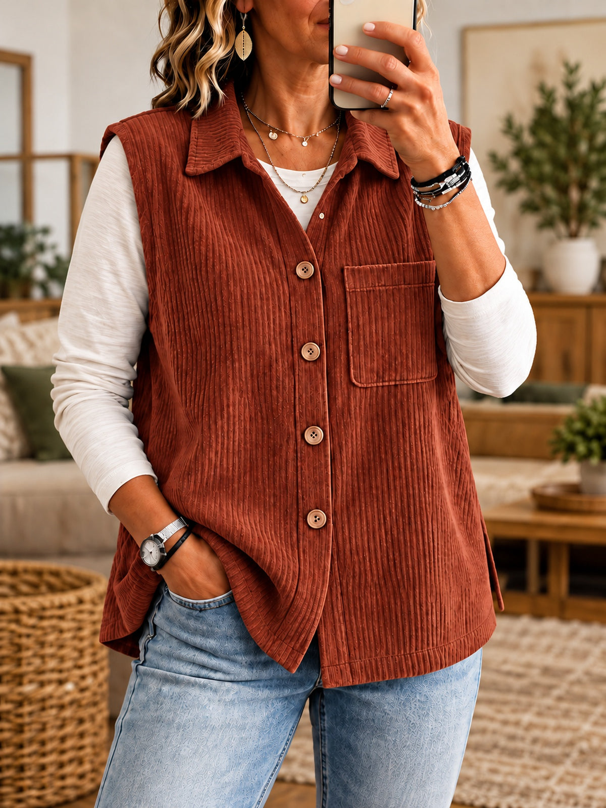 Flowy Women's Blouse - Elegant and Easy