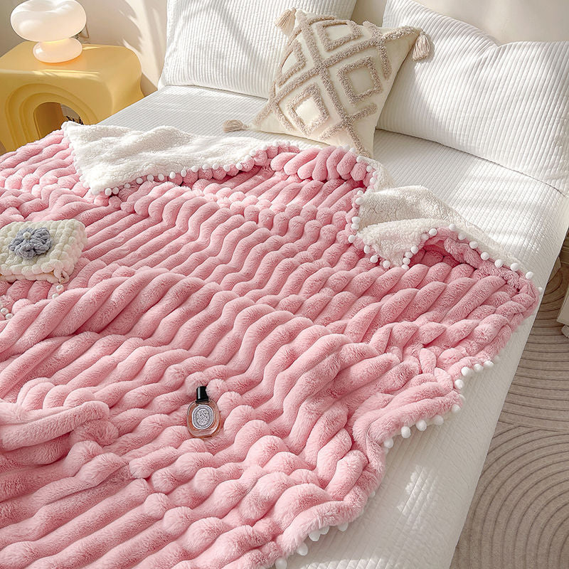 Luxury Dehaired Angora Blanket – Ultra-Soft Nap & Sofa Cover