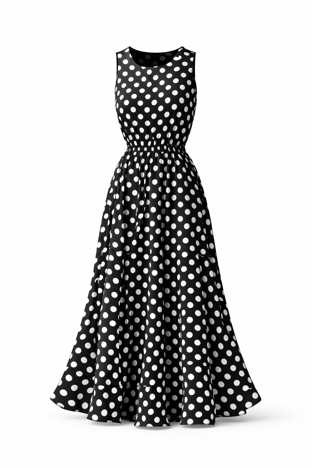 Women's Polka Dot Dress – Casual Elegant Everyday Dress