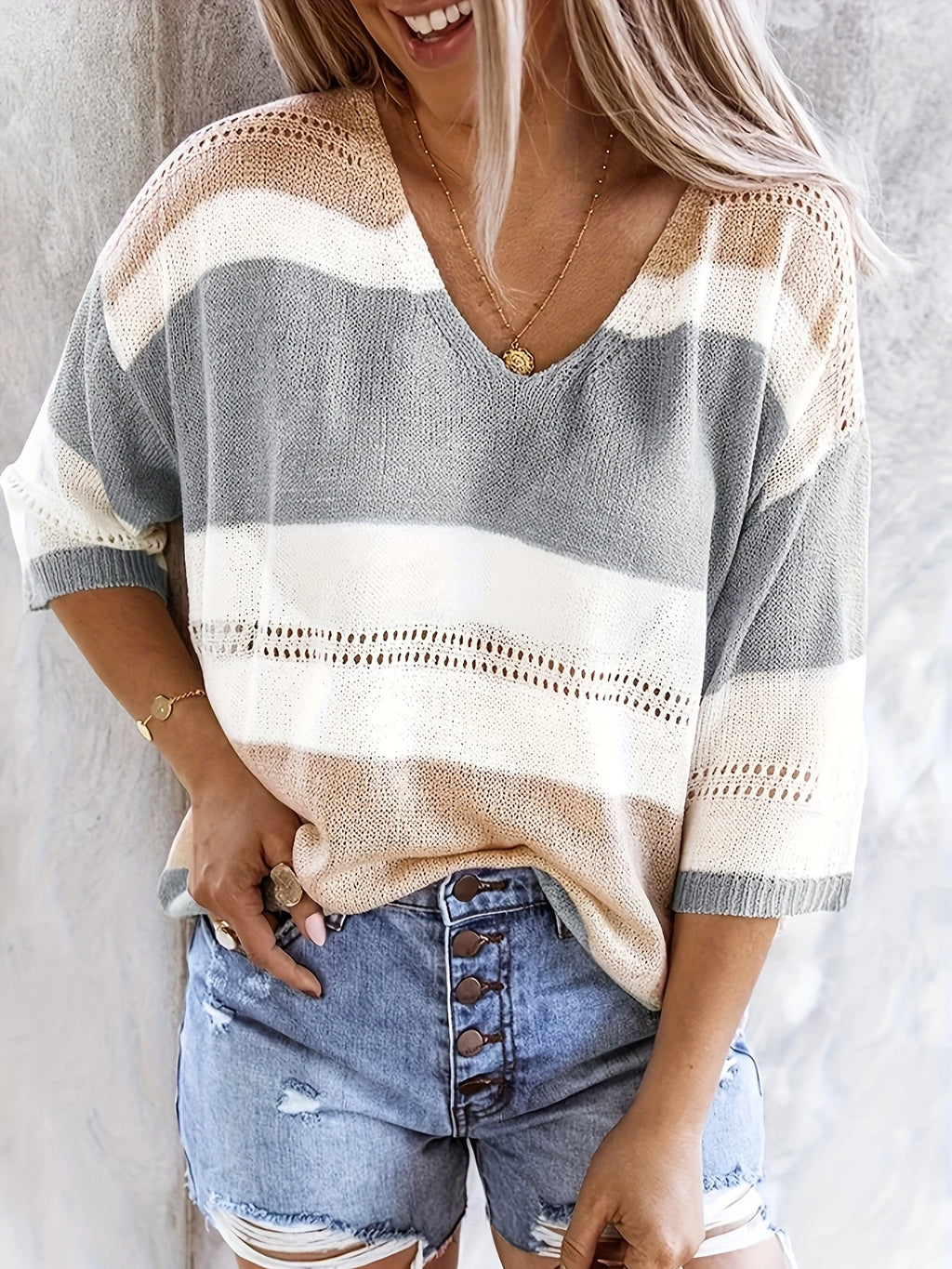 Women’s Fine Knit Sweater – Soft Lightweight Elegant Everyday Style