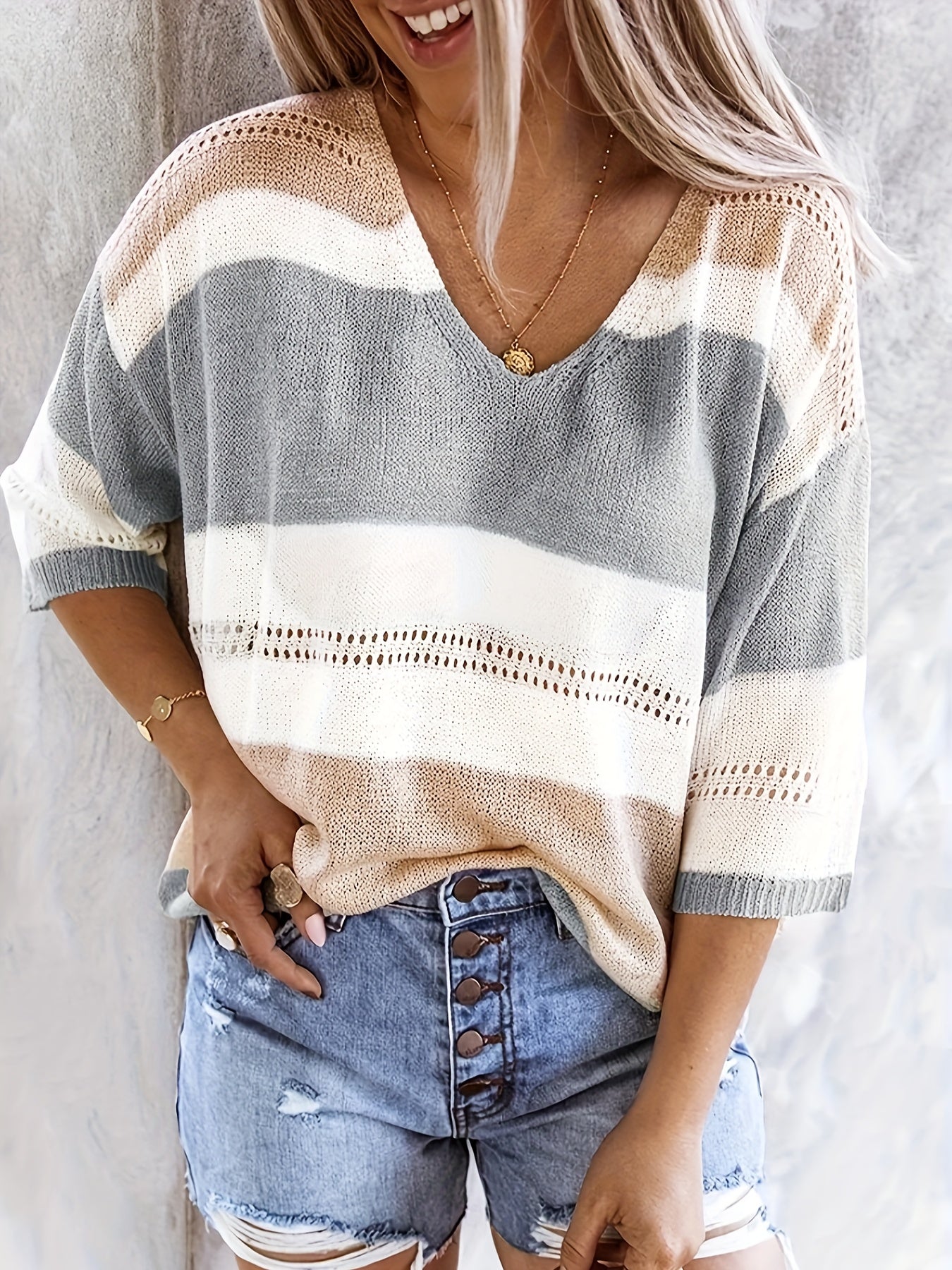 Women’s Fine Knit Sweater – Soft Lightweight Elegant Everyday Style