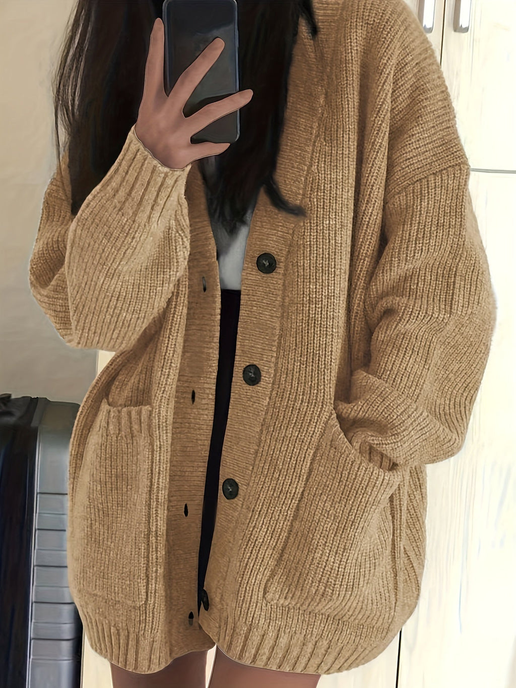 Relaxed Button Cardigan - Soft and Easy
