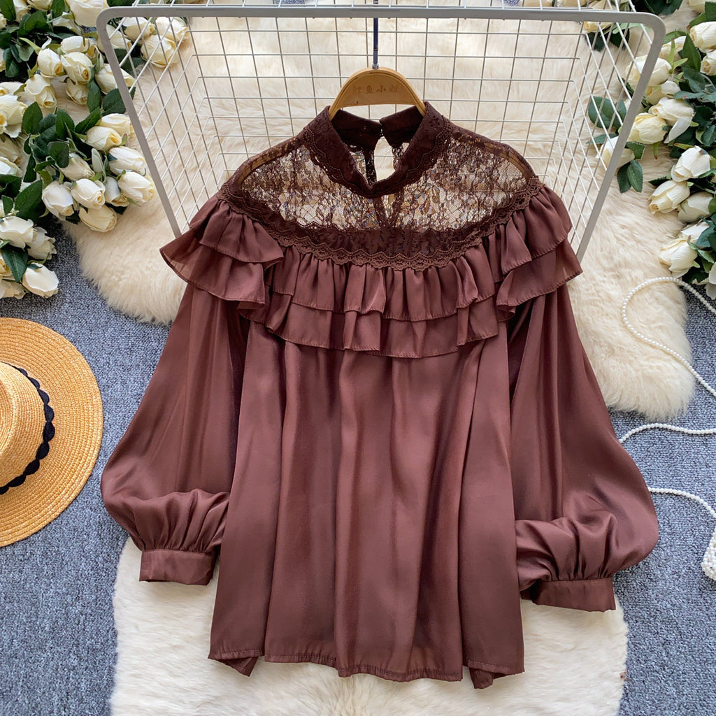 Off-Shoulder Lace Blouse - Romantic and Light