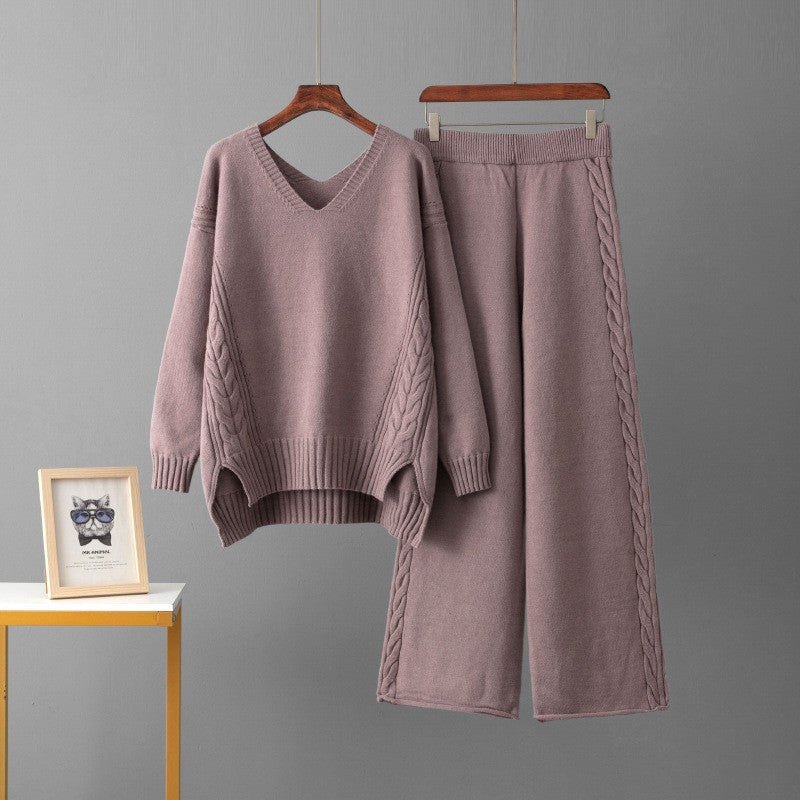 Western Wide-Leg Pants Two-Piece Set - Easy and Styled