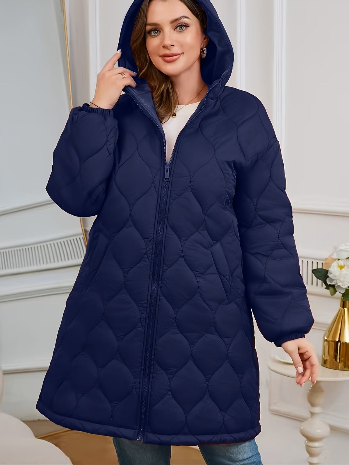 Midi Padded Coat - Warm and Roomy