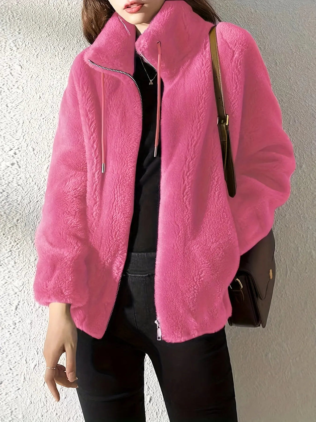 Women’s Soft Fleece Jacket – Cozy Warm Casual Everyday Style