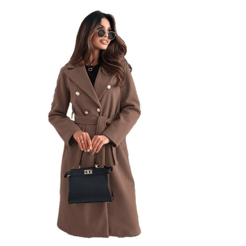 British-Style Wool Cape Coat - Elegant and Warm