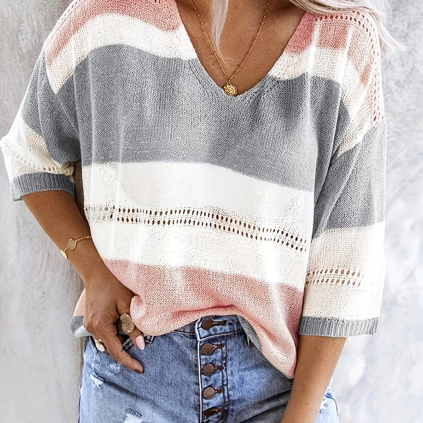 Women’s Fine Knit Sweater – Soft Lightweight Elegant Everyday Style