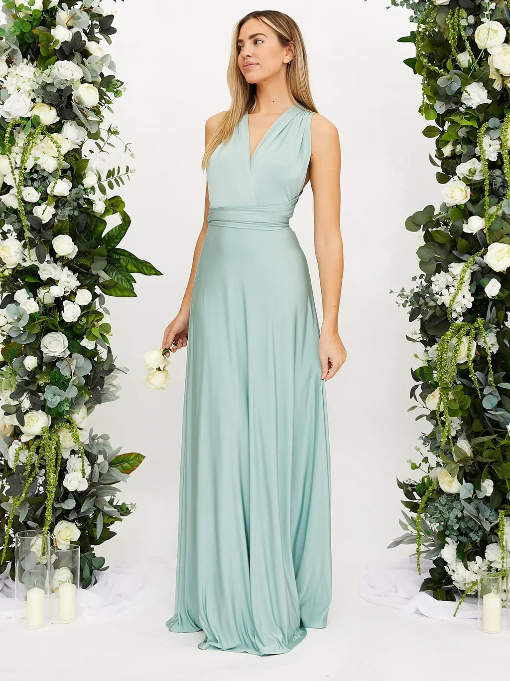 Women's Convertible Maxi Dress – Elegant Multiway Occasion Dress