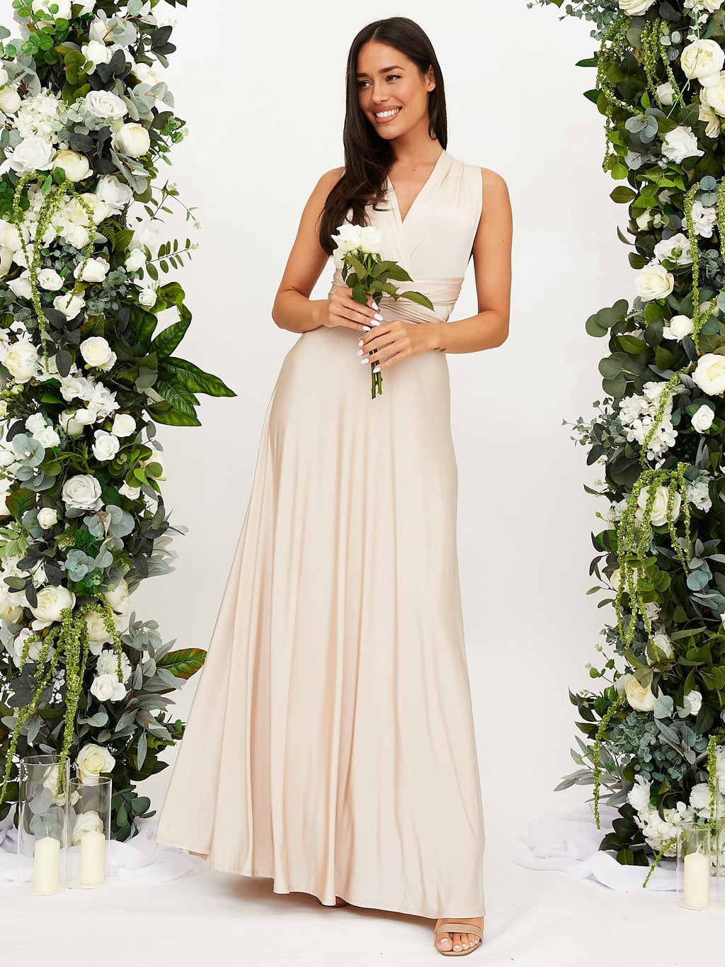 Women's Convertible Maxi Dress – Elegant Multiway Occasion Dress