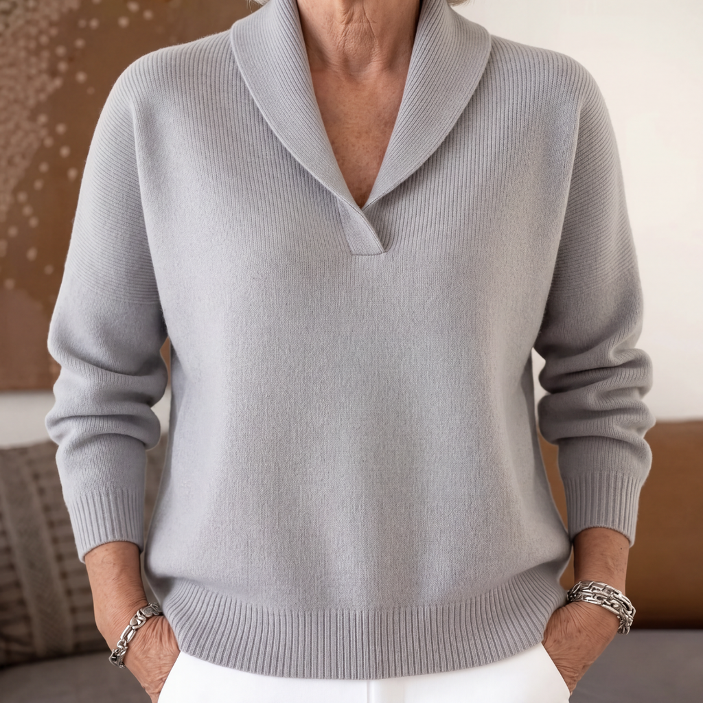 Clarissa V-Neck Jumper - Flattering and Comfortable