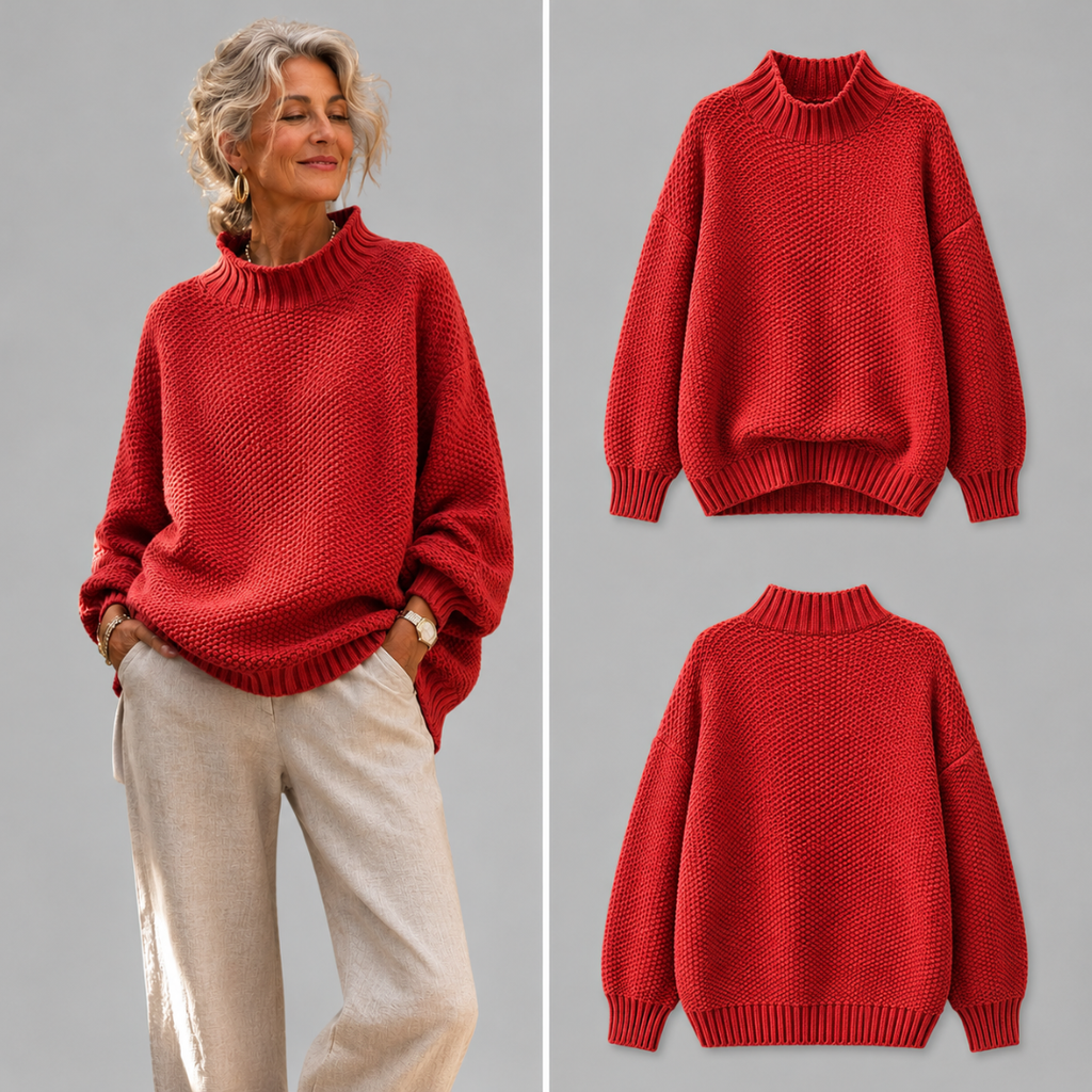 Relaxed Knit Sweater - Soft and Easy